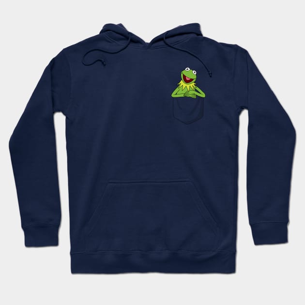 Kermit The Frog in Pocket Hoodie by valentinahramov